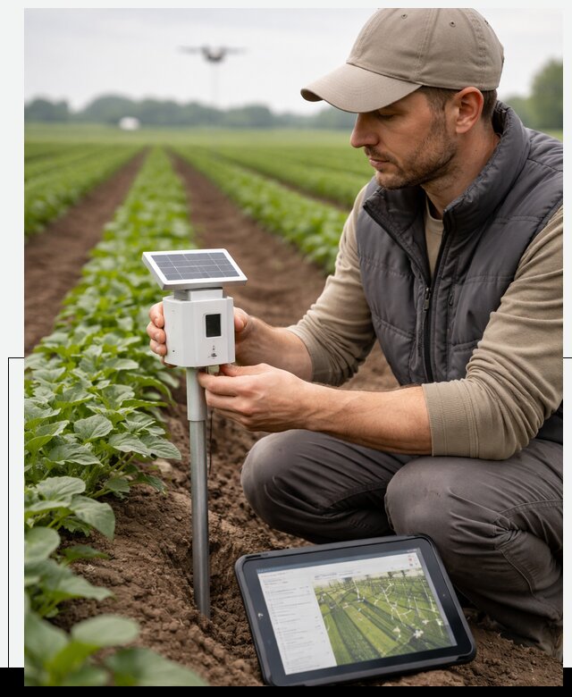 IoT мониторинг сельскохозяйственных полей и контроля в Димитровграде