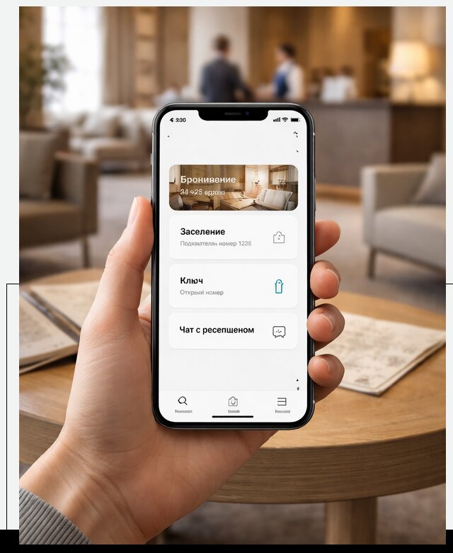 Мобильное приложение для гостей отеля в Димитровграде, управление сервисом